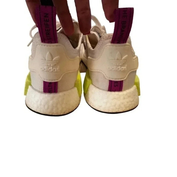 Adidas NMD_R1 Chalk White Semi Solar Men Sneakers Size‎ 9.5 - Picture 3 of 10